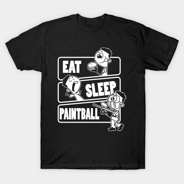 Eat Sleep Paintball - Paint baller gift design T-Shirt by theodoros20